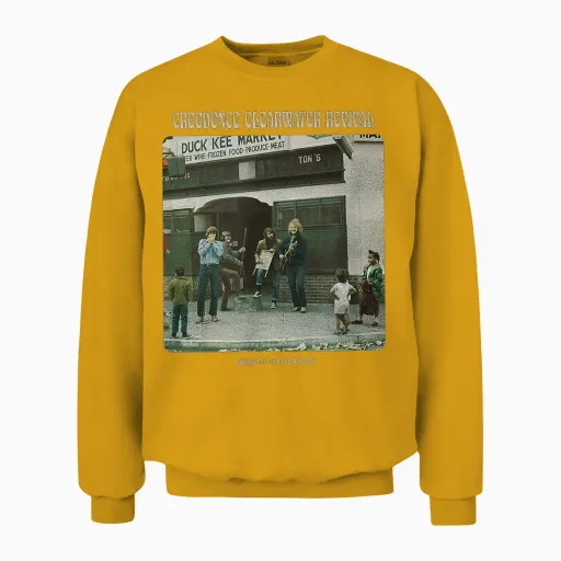Creedence Clearwater Revival Willy & the Poor Boys T-Shirt, Blue, S Unisex Sweatshirt - Gold