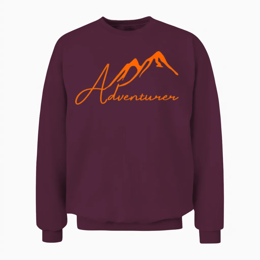 Adventure Hiking - & Outdoors Unisex Sweatshirt in Maroon