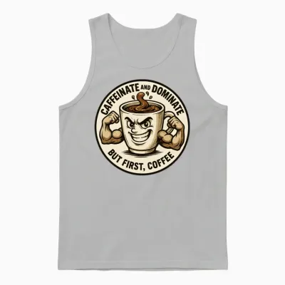 Caffeinate Unisex Tank Top - Ash