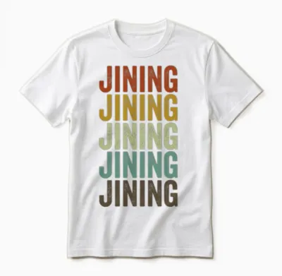 Jining China Retro Vintage Unisex T-Shirt - White
