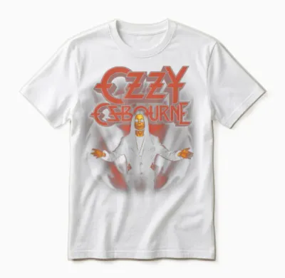 Ozzy Osbourne Demon Shadow Unisex T-Shirt - White