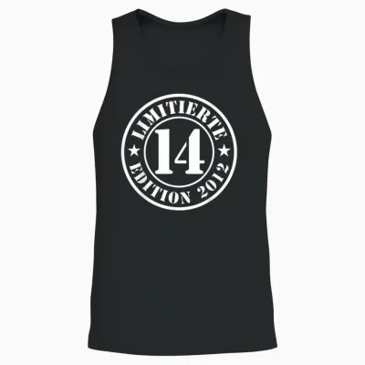 14. Geburtstag Junge Mädchen Limited Edition 2012 Jahre Unisex Tank Top - Black