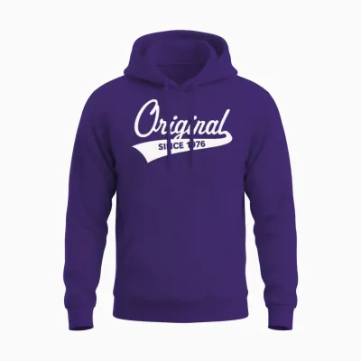 Original Since 1976 (year of Birth, Birthday / W) Unisex Hoodie - Purple
