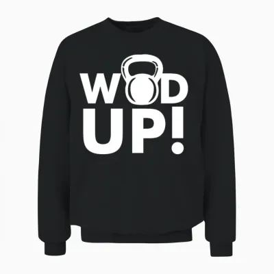 Crossfit Wod Up Unisex Sweatshirt - Black