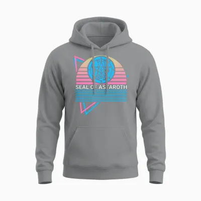 Seal of Astaroth Sigil Retro Unisex Hoodie - Sport Grey
