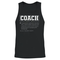 Coach Gift Funny Coach's Sports Unisex Tank Top - Black – 2