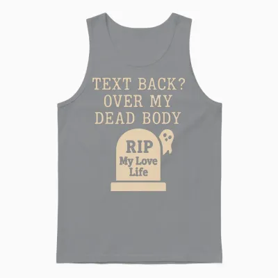 Ghosted Breakup Humor Dating Fail Single Af Unisex Tank Top - Sport Grey