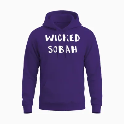 New England Wicked Sobah Sober Unisex Hoodie - Purple