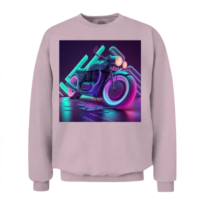Ride the Retro 2 Unisex Sweatshirt - Light Pink