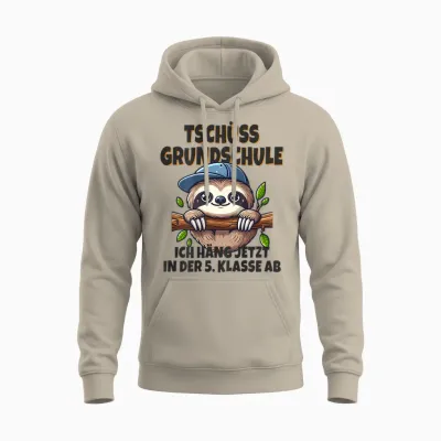 4. Grundschule 5. Klasse Realschule Gymnasium Abschluss 2026 Unisex Hoodie - Sand