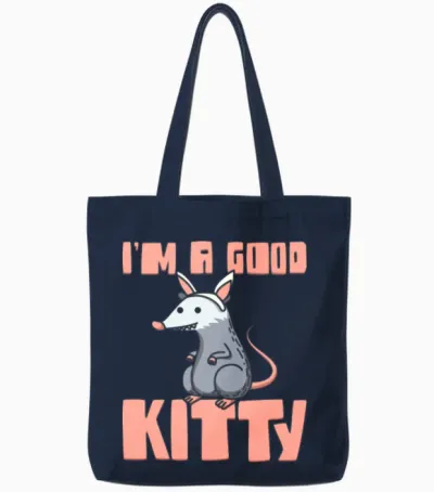 Opossum Funny Opossum Tote Bags - Navy