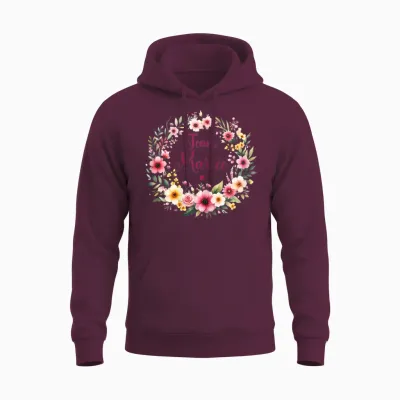 Evjf Team Bride Evjf Team Bridal Team Bride Evjf T-Shirt, White Unisex Hoodie - Maroon