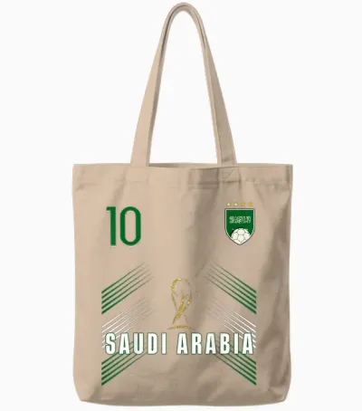 Retro Saudi Arabia Flag Saudi Arabian Pride Lovers Tote Bags - Natural