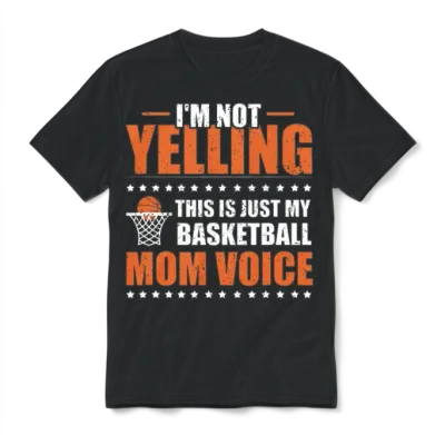 Funny Basketball Mom Game Gifts for Women Unisex T-Shirt - Black