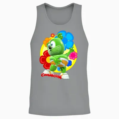 Gummibär Flowers Unisex Tank Top - Sport Grey