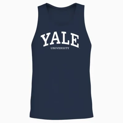 Weißes Logo Der Universität Yale Unisex Tank Top - Navy