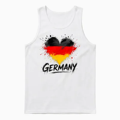Fan Fussball Trikot Kinder Deutschland Damen Herren Germany Unisex Tank Top - White