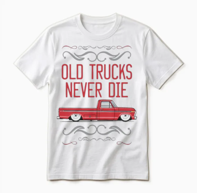 Keep on Truckin Candyapple Red Unisex T-Shirt in White