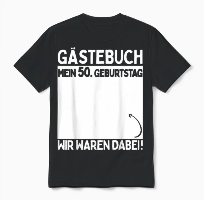 50. Geburtstag Mann Frau 50 Jahre Deko 1976 Lustig Gechenk Unisex T-Shirt in Black