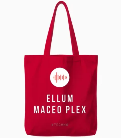 Ellum Maceo Plex Tshirt Techno Funny Tote Bags - Red