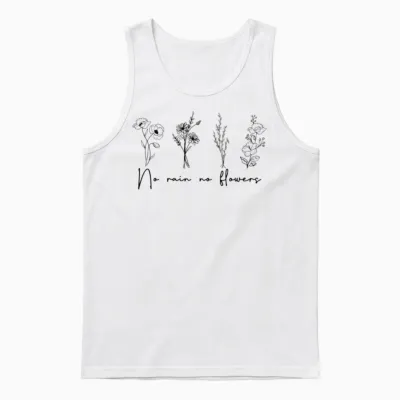 Retro Inspiration Quote Unisex Tank Top - White