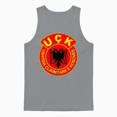 Kosovo Army Shirt Uck Uqk Albanian Eagle Unisex Tank Top - Sport Grey