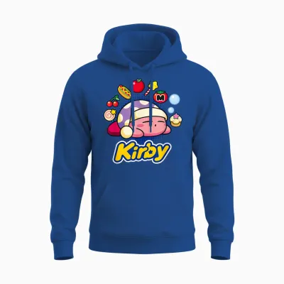 Kirby Sleeping Dreaming About Many Tasty Little Trinkets Unisex Hoodie - Royal
