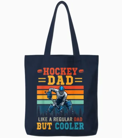 Hockey Dad Definition Cooler Vatertag Spieler Liebhaber Tote Bags - Navy