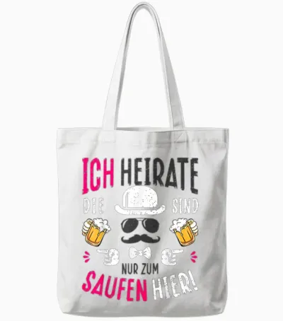 Hen Night T-Shirt Groom Costume Jga Stag Night T-Shirt, Pink Tote Bags - White