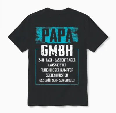 Lustige Papa Vatertagsgeschenke Vatertag Geschenke - Papa Gmbh - Herren - Vatertag-T-Shirt - Schwarz - S Unisex T-Shirt - Black