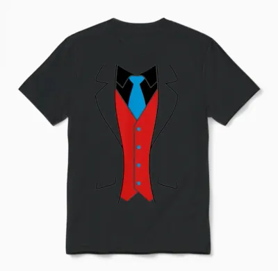 Tuxedo Unisex T-Shirt - Black