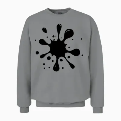 Ink Blot Art Design Unisex Sweatshirt - Sport Grey
