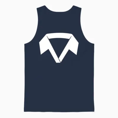 Funny Design Unisex Tank Top - Navy