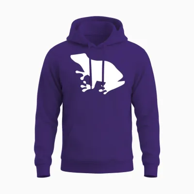 Frog Unisex Hoodie - Purple