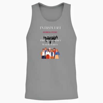 Funny Introvert Unisex Tank Top - Sport Grey