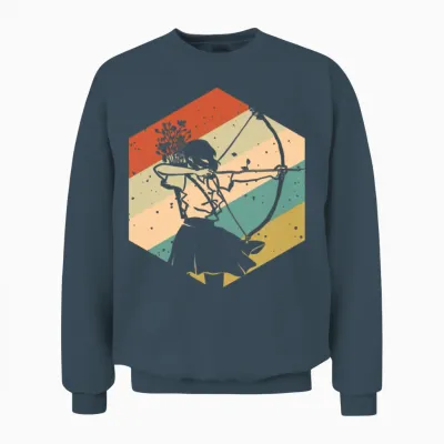 Retro Archer Unisex Sweatshirt - Dark Heather