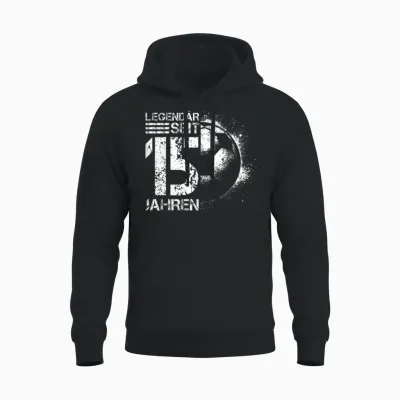 15. Geburtstag Deko Fussball Spieler 15 Jahre Junge Teenager Unisex Hoodie - Black