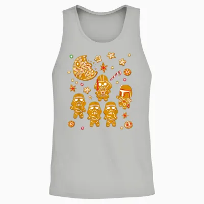 Star Wars Gingerbread Cookies Galactic Empire Holiday Unisex Tank Top - Ash