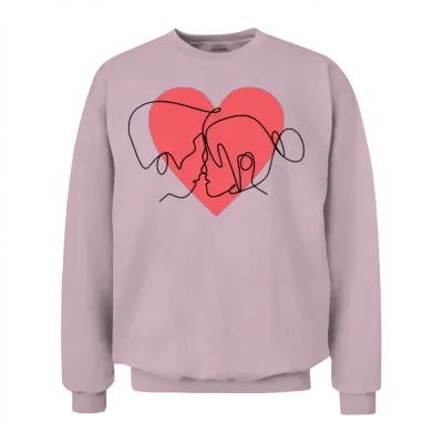 Love and Romance Unisex Sweatshirt - Light Pink