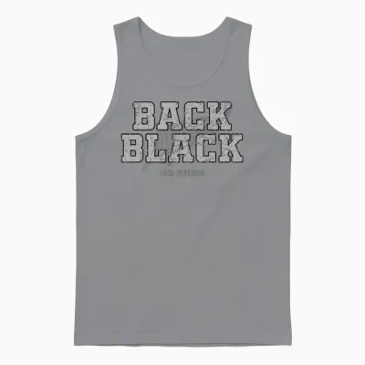 New Zealand Back Black Nz Rugby Unisex Tank Top - Sport Grey