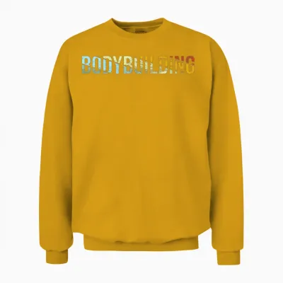 Body Building Retro Unisex Sweatshirt - Gold