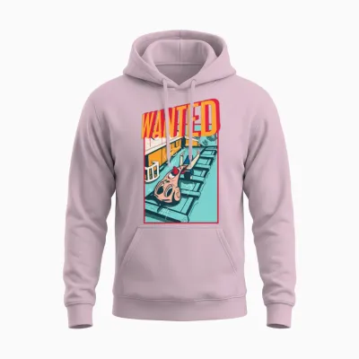 Wanted!! Unisex Hoodie - Light Pink