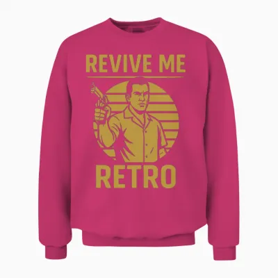 Neon Retro Unisex Sweatshirt - Heliconia