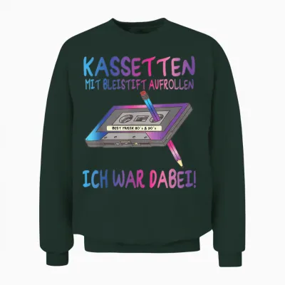80s Party Outfit Men's 90s - Women's Retro Unisex Sweatshirt - Forest