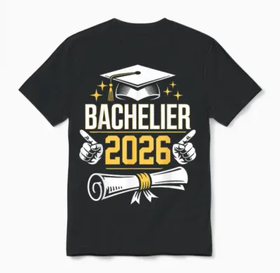 Bachelor Gift Congratulations Bac 2026 Diploma Bachelor Unisex T-Shirt - Black