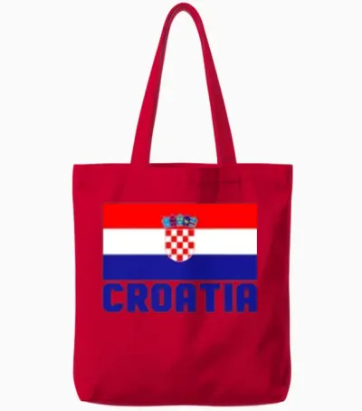 Croatia Tote Bags - Red