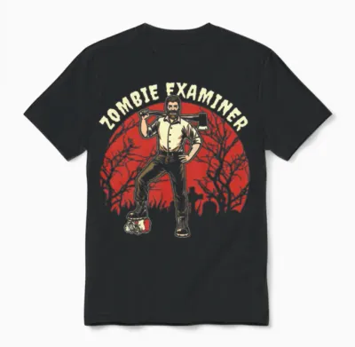 Zombie Funny Unisex T-Shirt - Black