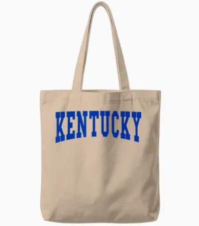 Kentucky - Throwback Design - Classic Tote Bags - Natural