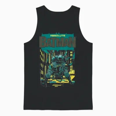 Batman Absolute Gotham City Rooftops Unisex Tank Top - Black