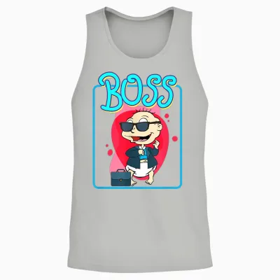 Boss - Tommy Pickles Unisex Tank Top - Ash